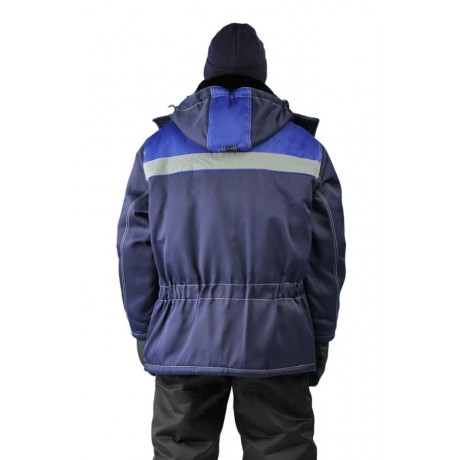 Куртка зимняя "УРАЛ" цвет: т.синий/василек (52-54, 182-188)
